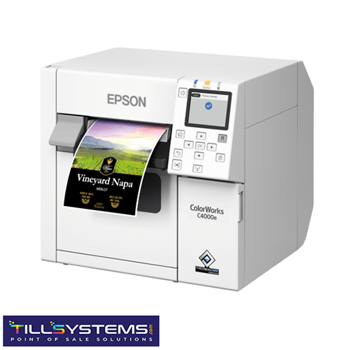 Epson ColorWorks C4000 4” Colour Label Printer (Gloss Black Ink)