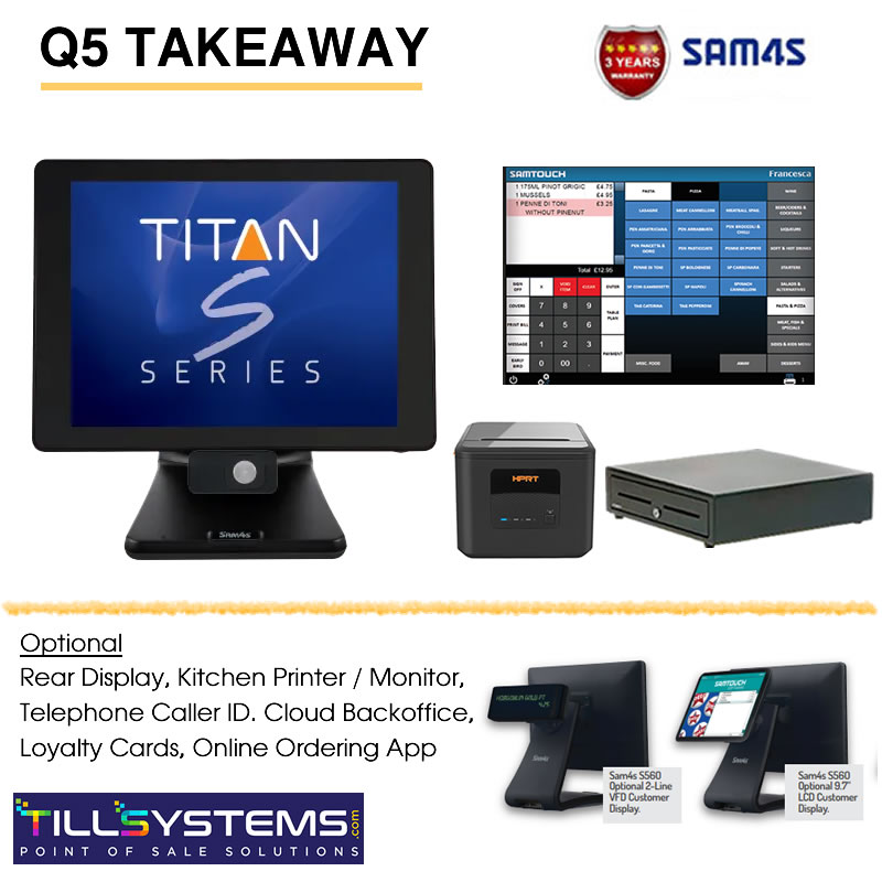 Sam4s Q5 Take-Away EPoS System