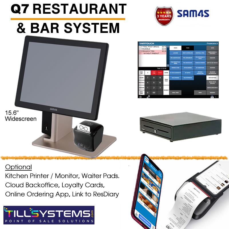 Sam4s Q7 Restaurant & Bar EPoS System